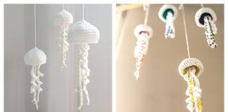 Jellyfish Mobile Free Crochet Pattern