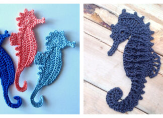 Seahorse Applique Crochet Patterns