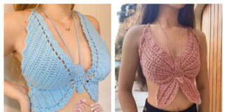 Butterfly Crop Top Crochet Patterns