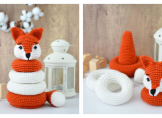 Fox Stacking Toy Free Crochet Pattern