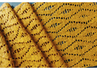 Sand Dunes Shawl Free Crochet Pattern and Video Tutorial