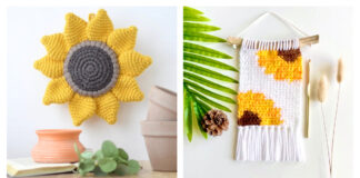 Sunflower Wall Hanging Crochet Patterns