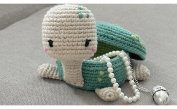 Turtle Jewelry Box Free Crochet Pattern