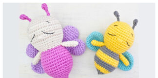 Mini Butterfly or Bee Amigurumi Free Crochet Pattern