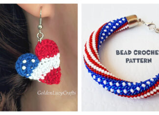 American Flag Inspired Projects Crochet Pattern Jewelry