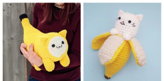 Banana Cat Amigurumi Crochet Patterns