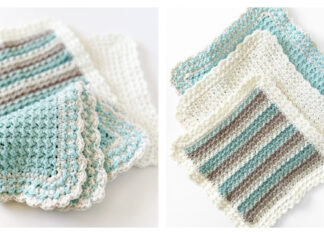 Brookside Cottage Crunch Dishcloth Free Crochet Pattern and Video Tutorial