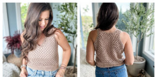 Granny Stitch Tank Top Free Crochet Pattern and Video Tutorial