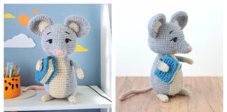 Library Mouse Amigurumi Free Crochet Pattern