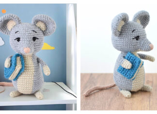 Library Mouse Amigurumi Free Crochet Pattern