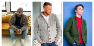 Men's Cardigan Crochet Patterns