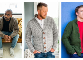 Men's Cardigan Crochet Patterns