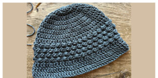 Pebble Bucket Hat Free Crochet Pattern