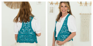 Flower Bomb Vest Free Crochet Pattern