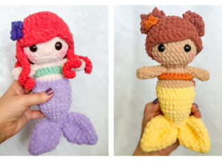 Plush Mermaid Amigurumi Free Crochet Pattern