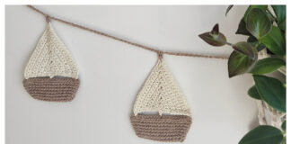 Sailboat Garland Free Crochet Pattern and Video Tutorial