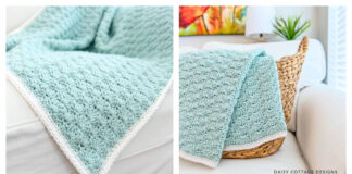 Shell Stitch Blanket Free Crochet Pattern and Video Tutorial