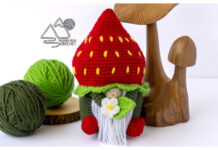 Strawberry Summer Gnome Amigurumi Free Crochet Pattern