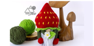 Strawberry Summer Gnome Amigurumi Free Crochet Pattern