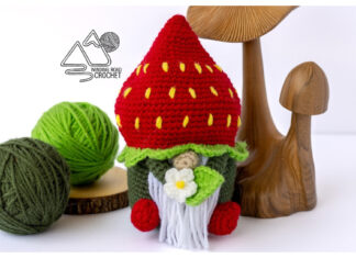 Strawberry Summer Gnome Amigurumi Free Crochet Pattern