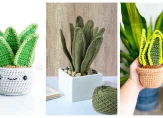 Amigurumi Snake Plant Crochet Patterns