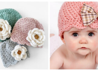 Easy Scalloped Beanie Free Crochet Pattern and Video Tutorial