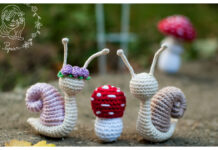 Snails and Mushrooms Amigurumi Free Crochet Pattern