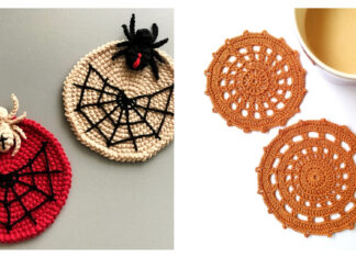 10+ Halloween Spider Web Coaster Crochet Patterns