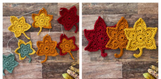 Autumn Maple Leaf Garland Free Crochet Pattern