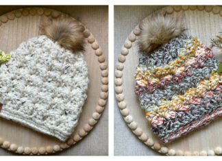 Bubble Beanie Hat Free Crochet Pattern and Video Tutorial