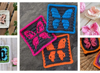 Butterfly Granny Square Crochet Patterns