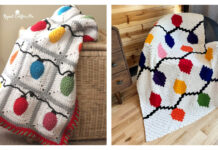 Christmas Holiday Lights Blanket Free Crochet Patterns