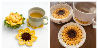 Sunflower Coaster Crochet Patterns