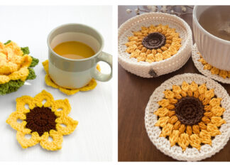 Sunflower Coaster Crochet Patterns