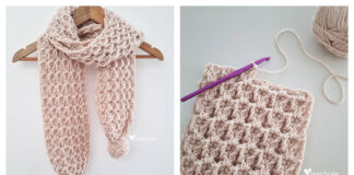 Cozy Cable Look Scarf Free Crochet Pattern