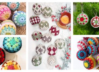 10+ Granny Christmas Bauble Ornament Crochet Patterns