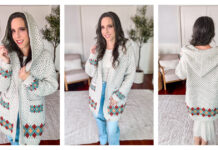 Gemstone Granny Hooded Cardigan Free Crochet Pattern