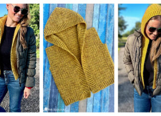 Hooded Layering Vest Free Crochet Pattern