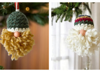 Lumberjack Gnome Ornament Free Crochet Pattern