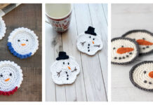 Snowman Coaster Free Crochet Patterns