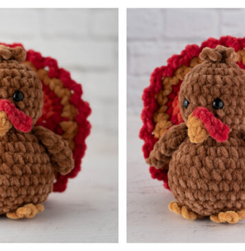 Toby the Turkey Amigurumi Free Crochet Pattern