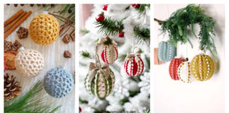 10+ Christmas Bauble Cover Free Crochet Patterns