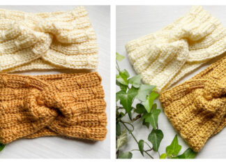 Amber Frost Headband Free Crochet Pattern and Video Tutorial