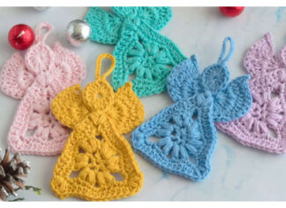 Easy Angel Ornament Free Crochet Pattern and Video Tutorial