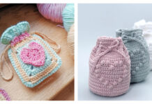 10+ Heart Drawstring Bag Crochet Patterns