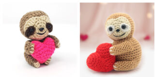 Amigurumi Valentine's Day Sloth Crochet Patterns