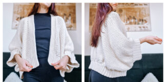 Cloud Cocoon Cardigan Free Crochet Pattern and Video Tutorial