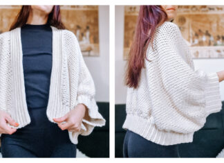 Cloud Cocoon Cardigan Free Crochet Pattern and Video Tutorial