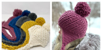 Cumberland Earflap Hat Free Crochet Pattern and Video Tutorial