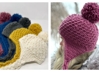 Cumberland Earflap Hat Free Crochet Pattern and Video Tutorial